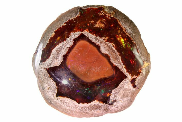 Polished Ethiopian Chocolate Opal Nodule - Yita Ridge #316183
